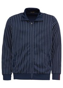 Review, Herren Sweatjacke 'TRACKJKT PINSTRI', Navy