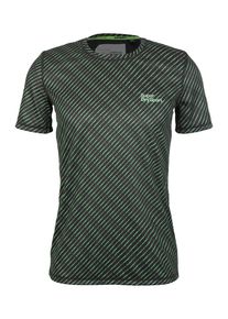 Superdry, Herren Sport-Shirt 'ACTIVE AOP TEE', Dunkelgrün / Schwarz