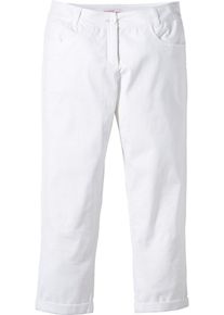 sheego Casual, Damen Gerade 7/8-Hose, Offwhite
