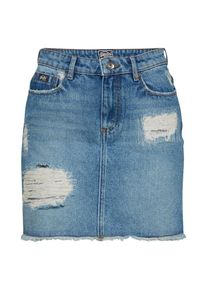 Superdry, Damen Rock 'DENIM MINI SKIRT', Blue Denim