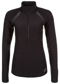 New Balance, Damen 'In Transit Half-Zip' Laufshirt, Schwarz