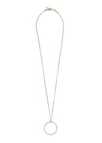 s.Oliver BLACK LABEL, Damen Kette mit Strass-Anhänger, Gold