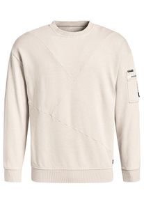 Khujo, Herren Sweatshirt 'TANGENT', Creme
