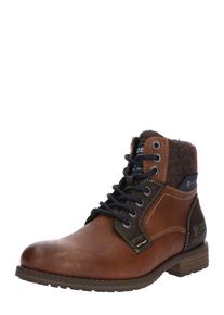 Tom Tailor, Herren Schnürstiefel, Blau / Cognac / Dunkelbraun