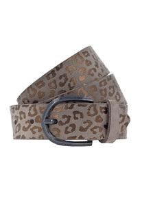 Tom Tailor, Damen Ledergürtel 'Leo' 3.5cm, Hellbraun