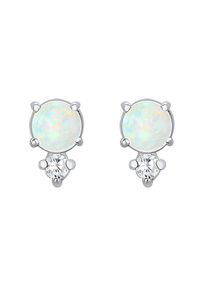 Elli, Damen Ohrringe 'Kreis', Aqua / Silber