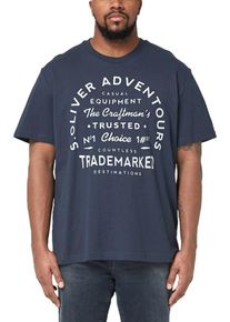 s.Oliver RED LABEL, Herren Jerseyshirt, Taubenblau