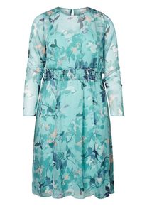 JUNAROSE, Damen Kleid Midi, Blau / Türkis / Puder