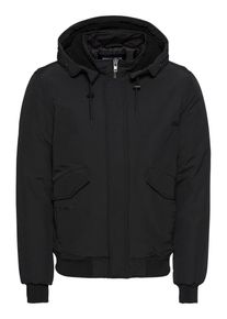 Your Turn YOURTURN, Herren Jacke 'Borg Hooded Bomber', Schwarz