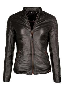 Mustang, Damen Lederjacke 'Larry', Schwarz