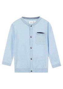 name it, Mädchen Langarm Strick-Cardigan, Hellblau