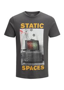 Jack & Jones JACK & JONES, Herren T-Shirt, Gelb / Anthrazit / Wei&szlig;