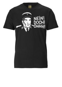 logoshirt, Herren T-Shirt, Schwarz / Weiß