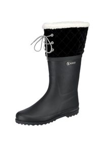 Aigle, Damen Stiefel 'POLKA GIBOUL&Eacute;E', Schwarz / Wei&szlig;