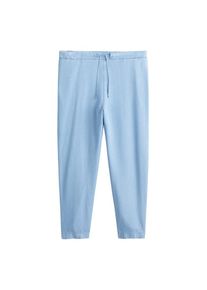 Violeta by Mango, Damen Hose 'Bag', Blue Denim