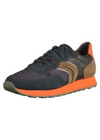 Geox, Herren Sneaker, Nachtblau / Braun / Dunkelorange