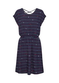 Tom Tailor Denim, Damen Kleid, Navy / Rot / Weiß