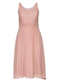 sheego Style, Damen Cocktailkleid, Rosé