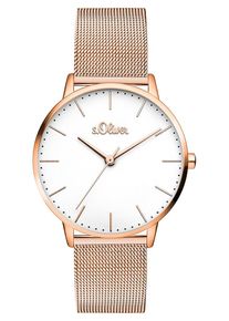 s.Oliver, Damen uhr, Bronze / Weiß