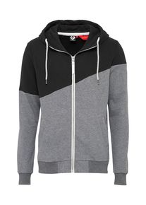 Ragwear, Herren Sweatjacke 'WINGS SWEAT', Graumeliert / Schwarz