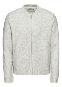 Jack & Jones JACK & JONES, Herren Sweatjacke 'JPRWILLIAM BLA. SWEAT ZIP BOMBER', Hellgrau