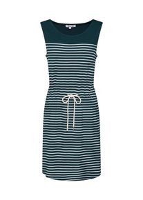 ABOUT YOU, Damen Kleid 'Isabell', Dunkelgrün / Weiß