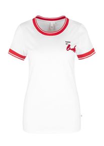 Q/S Designed By, Damen Shirt, Rot / Wei&szlig;