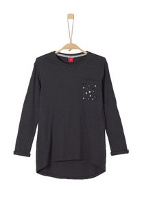 s.Oliver Junior, M&auml;dchen Langarmshirt, Anthrazit