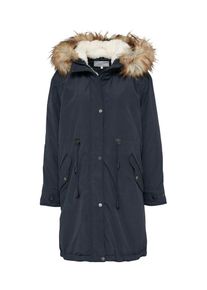 Vila, Damen Langer Winterparka 'VICLOVER', Nachtblau