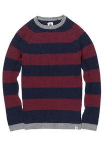 Element, Herren Pullover 'Fisher', Nachtblau / Grau / Kirschrot