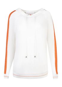 gwynedds, Damen Pullover 'Zola', Dunkelorange / Wei&szlig;