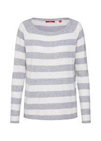 s.Oliver RED LABEL, Damen Pullover, Grau / Wei&szlig;