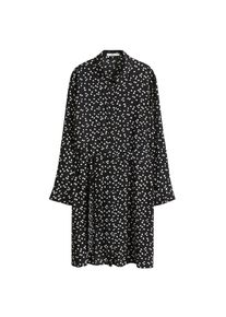 Violeta by Mango, Damen Kleid 'Paloma4', Schwarz / Weiß