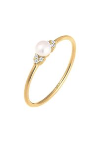 Diamore, Damen Ring, Gold / Perlwei&szlig;