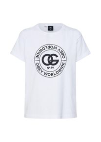 Obey, Damen T-Shirt 'RUE DE LA RUINE', Wei&szlig;