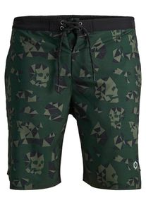 Jack & Jones JACK & JONES, Herren Shorts, Grün / Schwarz