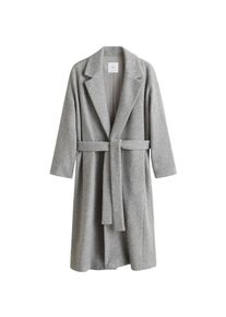 Mango, Damen Mantel 'Robe', Hellgrau