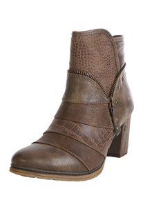 Mustang, Damen Ankleboots mit Zipperdetail, Braun
