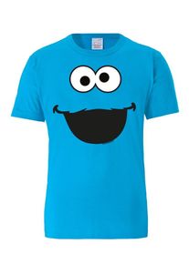 logoshirt, Herren T-Shirt 'Kr&uuml;melmonster', T&uuml;rkis / Schwarz