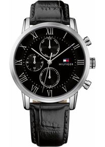Tommy Hilfiger, Herren Multifunktionsuhr 'Sophisticated Sport, 1791401', Schwarz / Silber