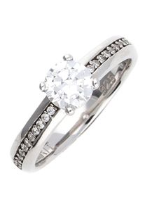 Esprit, Damen Fingerring 'Grace' mit Zirkonia-Besatz, Silber
