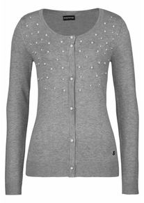 Bruno Banani, Damen Cardigan, Silbergrau