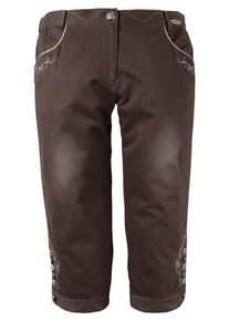 Spieth & Wensky SPIETH & WENSKY, Damen Trachtenbermuda im Used Look, Braun