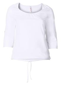 sheego Casual, Damen Basic-Shirt, Weiß