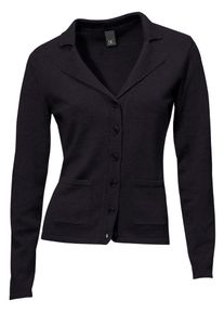 Heine, Damen Strick-Jacke, Schwarz
