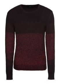 Jack & Jones JACK & JONES, Herren Strickpullover 'JPRSIMS', Weinrot / Schwarz