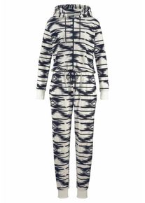 Vivance, Damen Jumpsuit, Anthrazit / Naturwei&szlig;