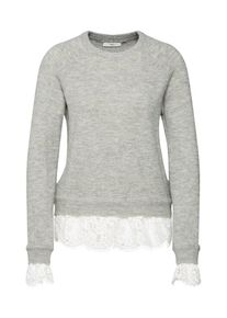 minimum, Damen Pullover, Grau / Wei&szlig;