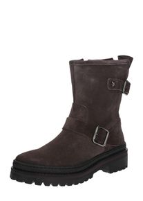 Tommy Hilfiger, Damen Stiefel 'BASIC BIKER BOOT SUEDE', Stone