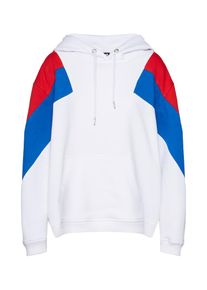 Urban Classics, Damen Hoddie, Blau / Rot / Wei&szlig;